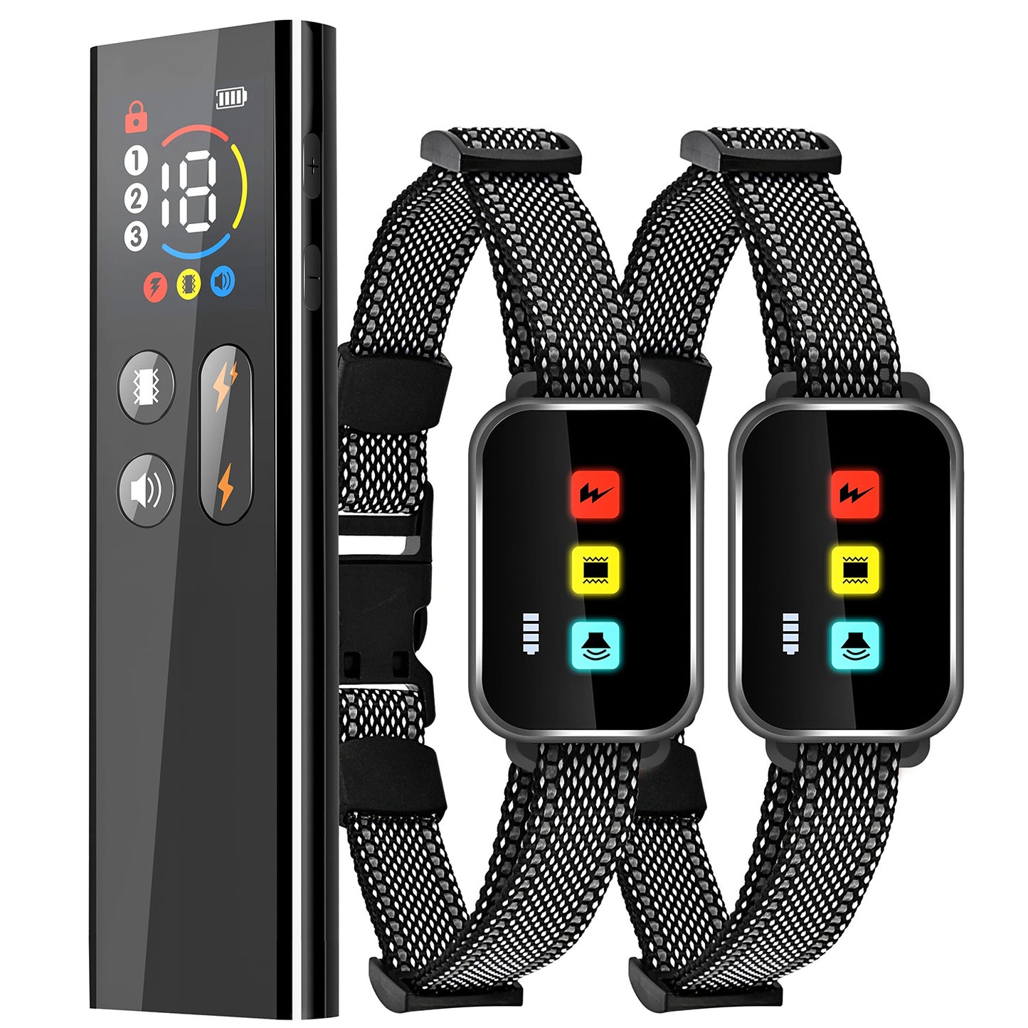 🔥Pro Trainer-Approved! 3-Mode Dog Collar⚡IP67 Waterproof💧Static/Vibe/Beep Alerts | Remote Control【TikTok's #1 Training Tool】