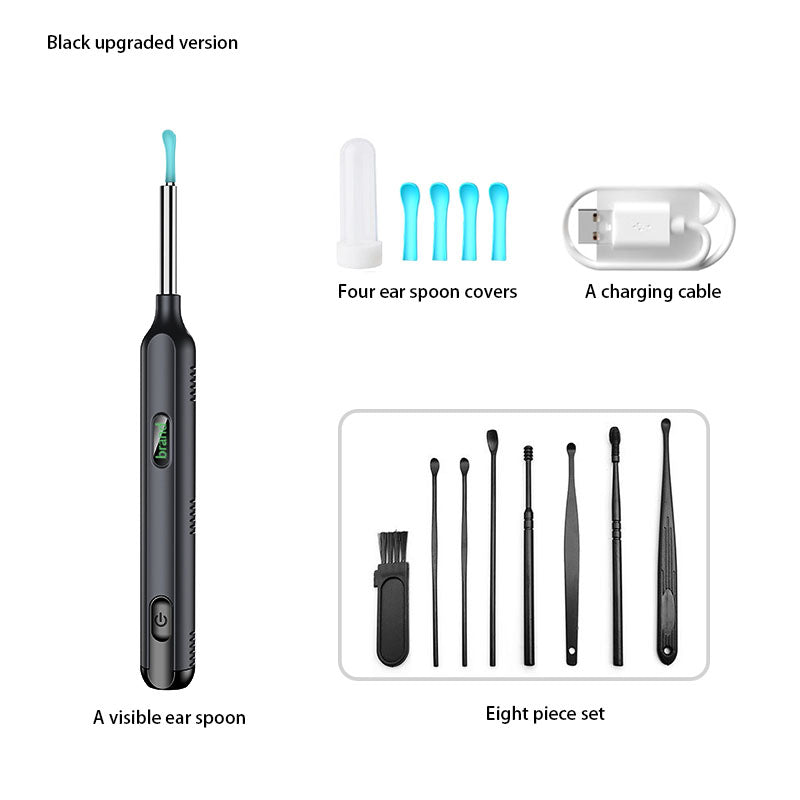 Tuya-Smart Ear Cleaner ✨ 1296P HD Camera + 6 LED Lights 💡 APP Control & Voice Commands 🌟 Real-Time Ear Rescue for iPhone/Android 🔥 #SmartHomeHacks #OddlySatisfying