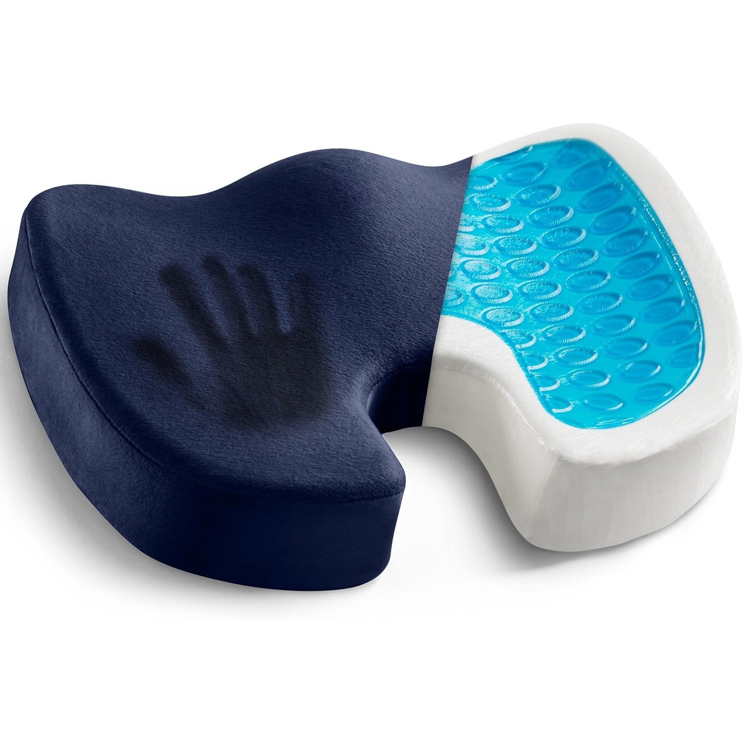 💺🔥 Orthopedic Coccyx Cushion with Gel & Memory Foam | 72% Pain Relief⚡Non-Slip【Office & Car Pro】Ergonomic Seat Pad for Tailbone/Sciatica/Back Pain - Desk Chair & Driving Essential