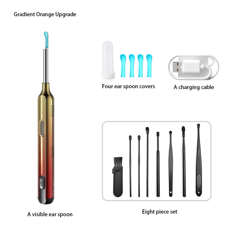 Tuya-Smart Ear Cleaner ✨ 1296P HD Camera + 6 LED Lights 💡 APP Control & Voice Commands 🌟 Real-Time Ear Rescue for iPhone/Android 🔥 #SmartHomeHacks #OddlySatisfying