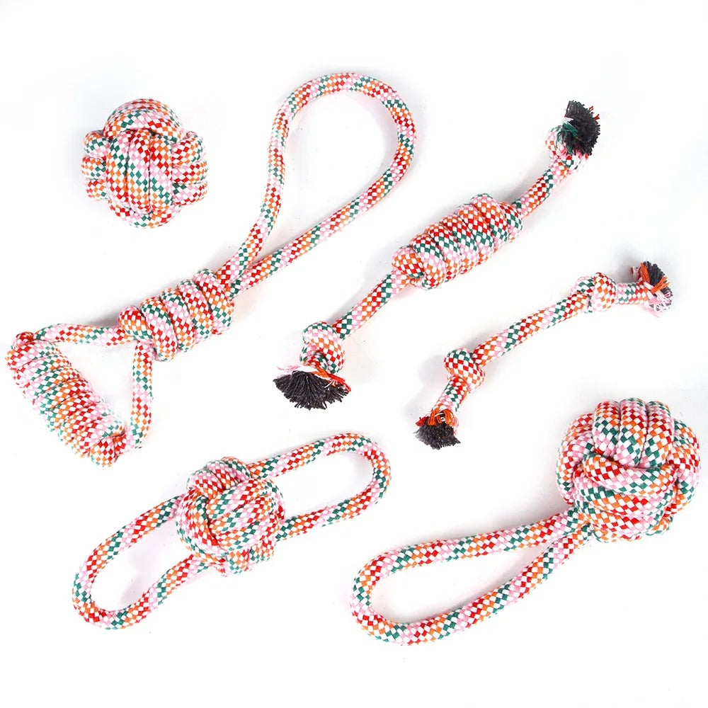 🔥 Indestructible Dog Rope Toys! Heavy-Duty Cotton Ropes⚡For Aggressive Chewers💪【Ultimate Chew Proof】