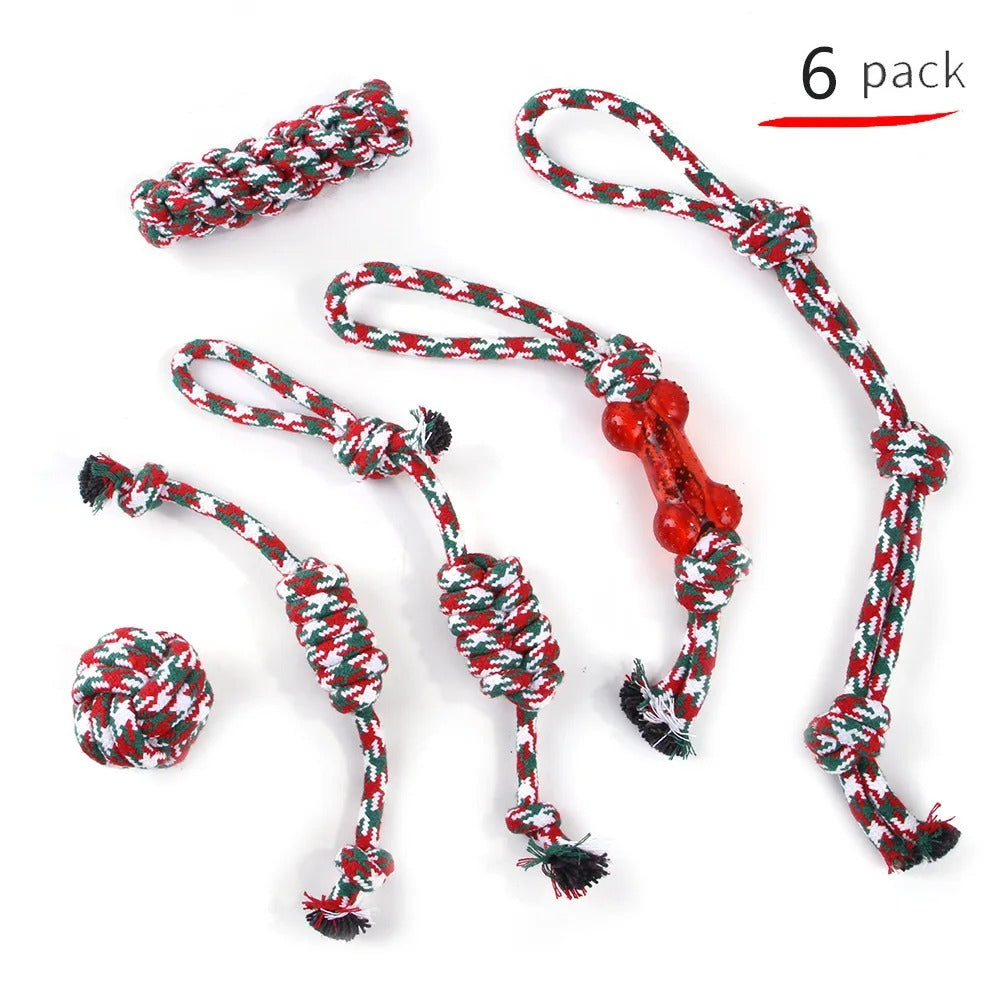 🔥 Indestructible Dog Rope Toys! Heavy-Duty Cotton Ropes⚡For Aggressive Chewers💪【Ultimate Chew Proof】
