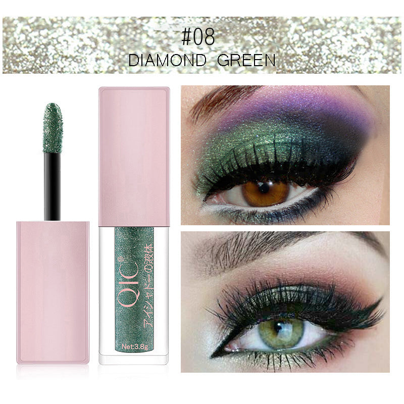 DISCO BALL EYES IN 1 SWIPE 💎 | 24HR STROBE LIQUID EYESHADOW THAT LASTS THROUGH TEARS 💦 + PARTY SWEAT 🎉 | FOOLPROOF GLOW FOR LAZY GIRL ERA ✨ #QiniCaiGlitch