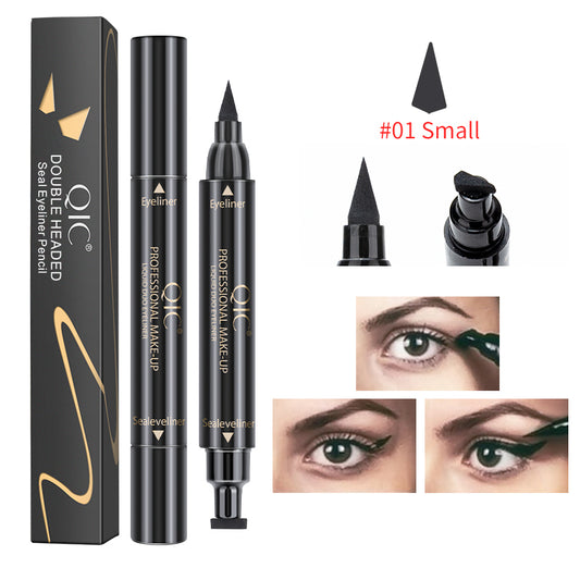 2-Swipe Cat Eye Hack 🐾✨ | Dual-Ended Magic Wand: Waterproof Stamp Liner 💦 + Tattoo-Ink Liquid Eyeliner 🖤 | Survives Tears, Sweat & Viral Dances 💃 #NoSmudgeClub