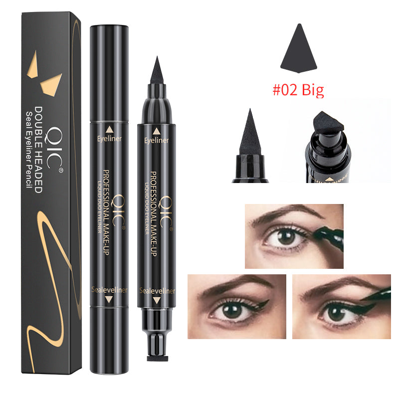 2-Swipe Cat Eye Hack 🐾✨ | Dual-Ended Magic Wand: Waterproof Stamp Liner 💦 + Tattoo-Ink Liquid Eyeliner 🖤 | Survives Tears, Sweat & Viral Dances 💃 #NoSmudgeClub