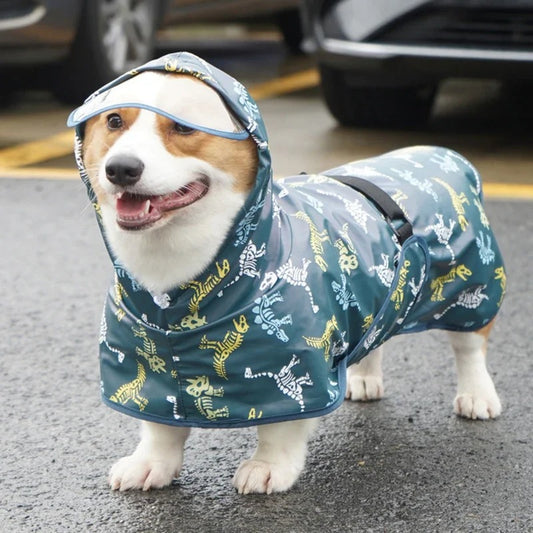 🔥 Dog Raincoat Pro! Waterproof Adjustable Jacket⚡Clear Hood Double Layer🌧️Reflective Pocket + Rim【For L/M/S Dogs】