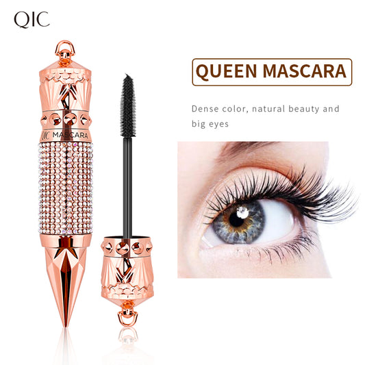 Queen's Scepter 4D Diamond Mascara ✨ Waterproof & Flake-Proof 24H! 💎 Volumizing + Lengthening + Curl 🌟 Clump-Free Royal #LashGoals! #DiamondMascara #NoSmudgeHack