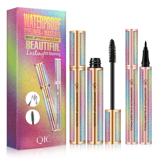 Galaxy Lash & Liner Duo ✨ Waterproof Mascara + Quick-Dry Eyeliner! 💦 24H No Smudge, Clump-Free Volume & Winged Perfection 🌟 #LashHack #EyelinerHack #NoPandaEyes