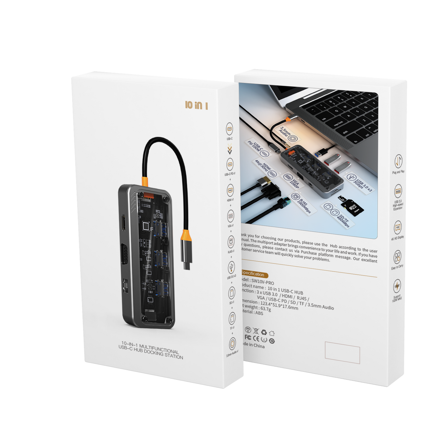 10-in-1 USB-C Docking Station ✨ Dual 4K HDMI + VGA 💥 1000M Ethernet & 100W PD Charging 🌟 3 USB 3.0/SD/TF/3.5mm Audio 🌐 MacBook/Dell/HP/Lenovo/Surface 🔥 #WFHEssentials #TechHack