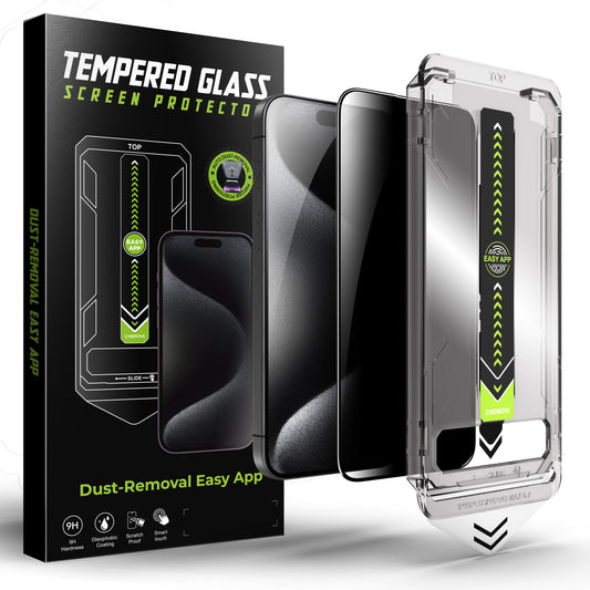 3-Pack iPhone 15 Pro Max Screen Protectors ✨ Auto-Align No-Bubble Tech 💥 Dynamic Island Fit + Crystal Clear HD 🌟 1-Second Dust-Free Install 🔥 #iPhoneHacks #TikTokMadeMeBuyIt