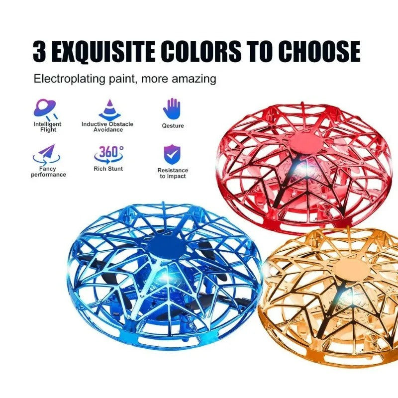 Magic UFO Hand-Control Drone ✨ Gesture Sensing & LED Light Show 💥 Kid-Safe Indoor Flying Ball 🔥 No Remote Needed! 🌟 #CoolTechGadgets #KidsTechToys