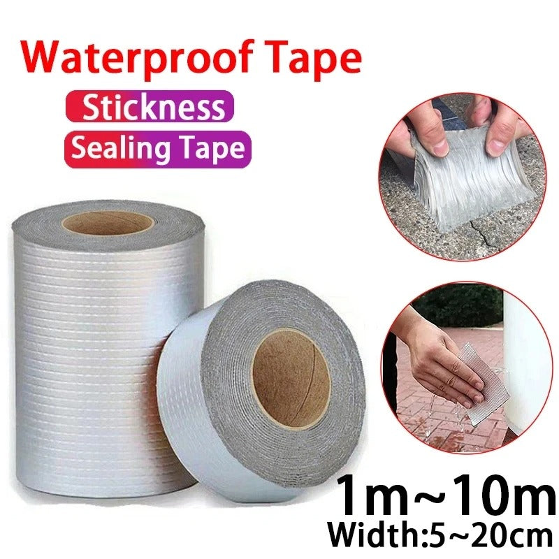 🔥 1.2mm Aluminum Butyl Tape | 5X Stronger Adhesion⚡Fireproof + Waterproof🌟【Roofing Pro Kit】Self-Adhesive Sealant for Leaks, Pipes, RV - 10X Durable Than Duct Tape