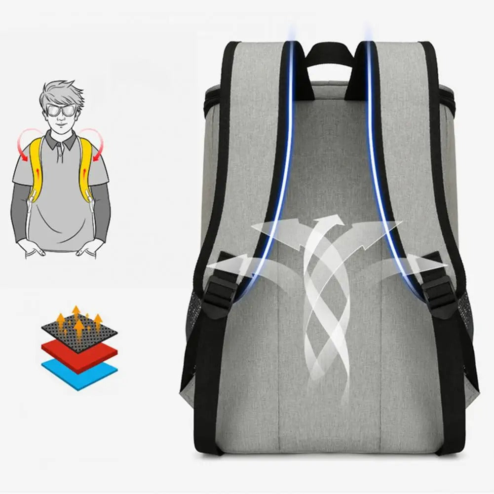 🌊❄️ Leakproof Insulated Backpack Cooler | 48-Hour Ice Retention⚡30L Water-Resistant Design🌟Camping/Hiking Must-Have【Picnic & Travel-Ready】