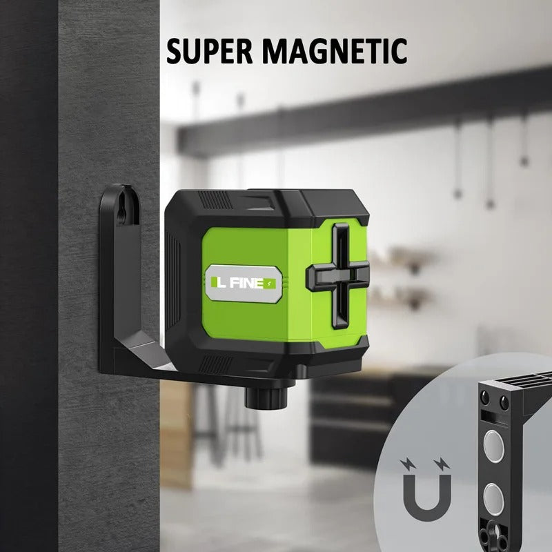 🌠 Professional Laser Level with Green Beam | 2-Line Cross + Self-Leveling⚡High Precision 360° Alignment【Home Renovation Essential】Horizontal/Vertical Wall Leveling Tool