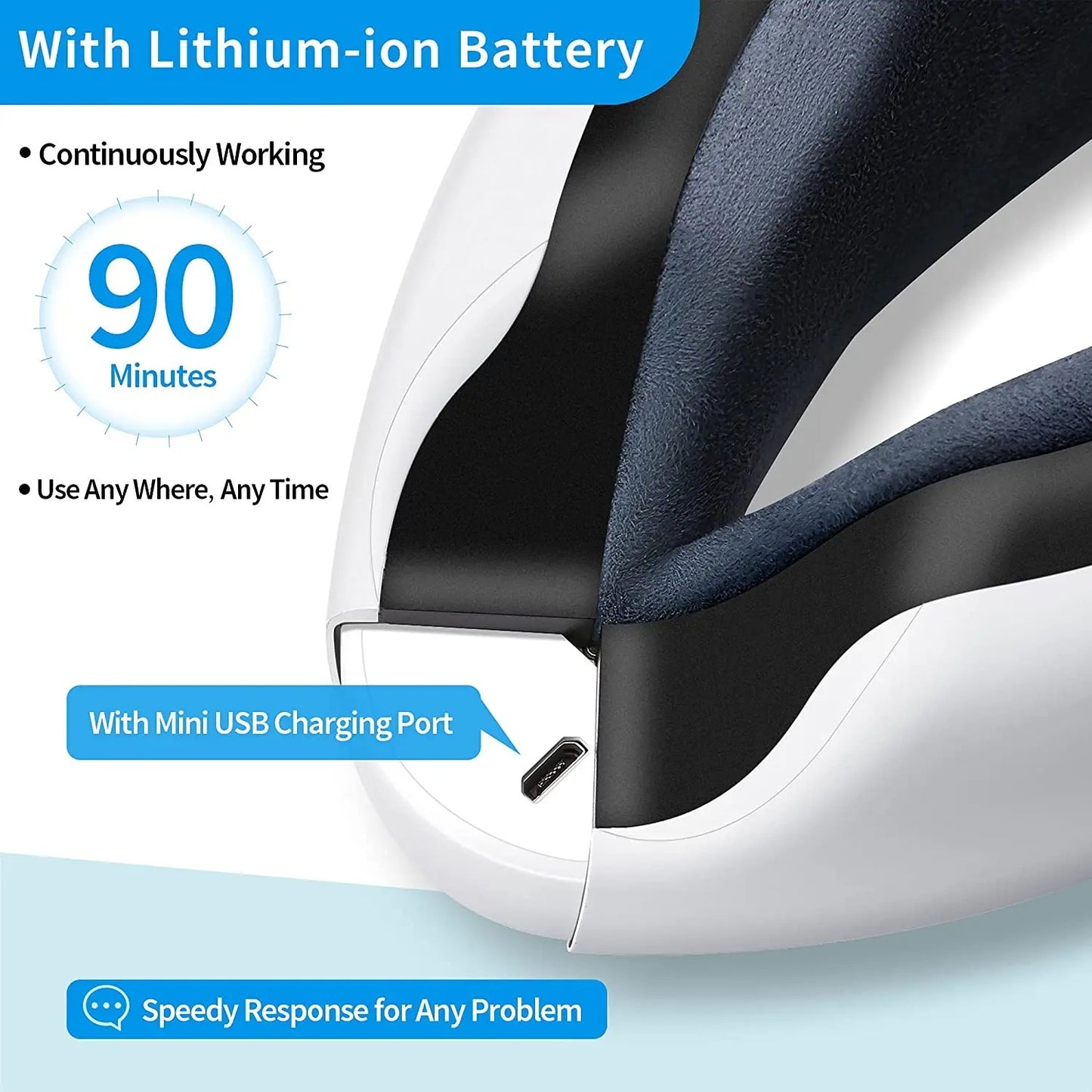 💤6D Smart Eye Spa Mask🔥 Airbag Pressure + Heated Vibration🌙 Bluetooth Music Sleep Aid✨ Foldable & Travel-Friendly | TikTok's #1 Eye Relief Essential
