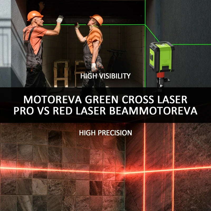 🌠 Professional Laser Level with Green Beam | 2-Line Cross + Self-Leveling⚡High Precision 360° Alignment【Home Renovation Essential】Horizontal/Vertical Wall Leveling Tool