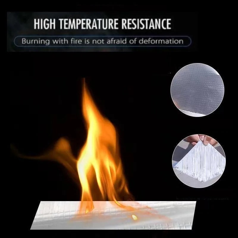 🔥 1.2mm Aluminum Butyl Tape | 5X Stronger Adhesion⚡Fireproof + Waterproof🌟【Roofing Pro Kit】Self-Adhesive Sealant for Leaks, Pipes, RV - 10X Durable Than Duct Tape