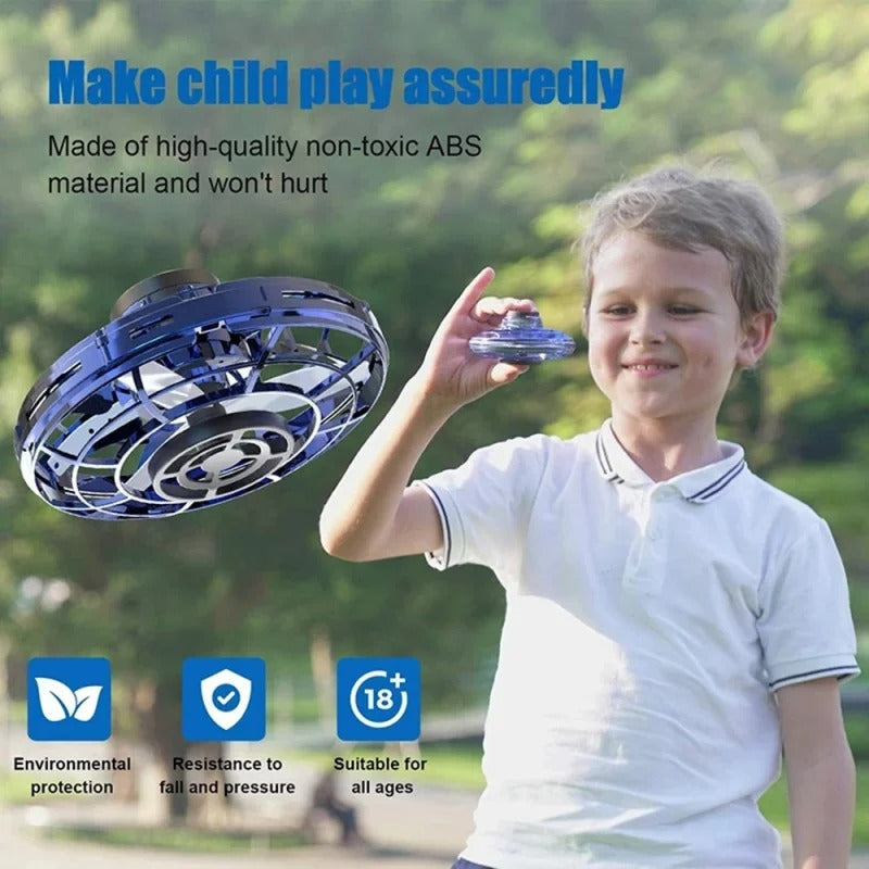 Hover Magic Fidget Drone ✨ Auto-Gyro Levitation & LED Light Show 💥 Touch-Free Control for Stress Relief 🌟 Ultimate ADHD Sensory Toy 🔥 #FidgetToy #CoolTechGadgets