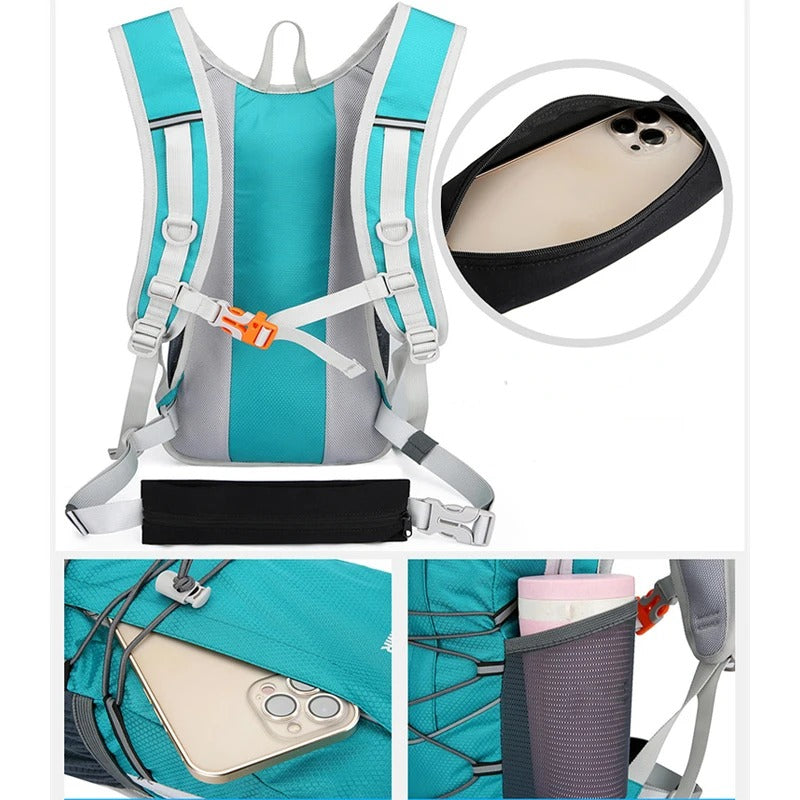 💦🏃 Lightweight Hydration Pack with 2L Water Bladder | Leakproof Running Backpack⚡Ultra-Breathable Design🌟Hiking/Biking Essentials【Festival & Rave Ready】