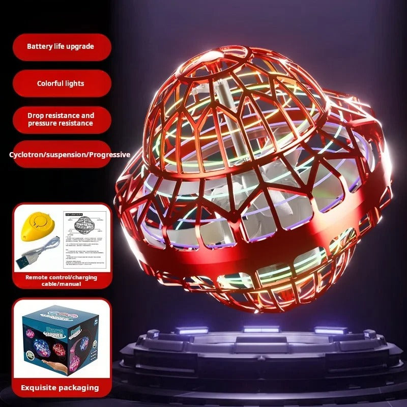 Magic UFO Hand-Control Flyball ✨ LED Light Show & Auto-Hover 💥 Stress Relief Fidget Toy + Kid-Safe Drone 🌟 #FidgetToy #KidsTechGadgets