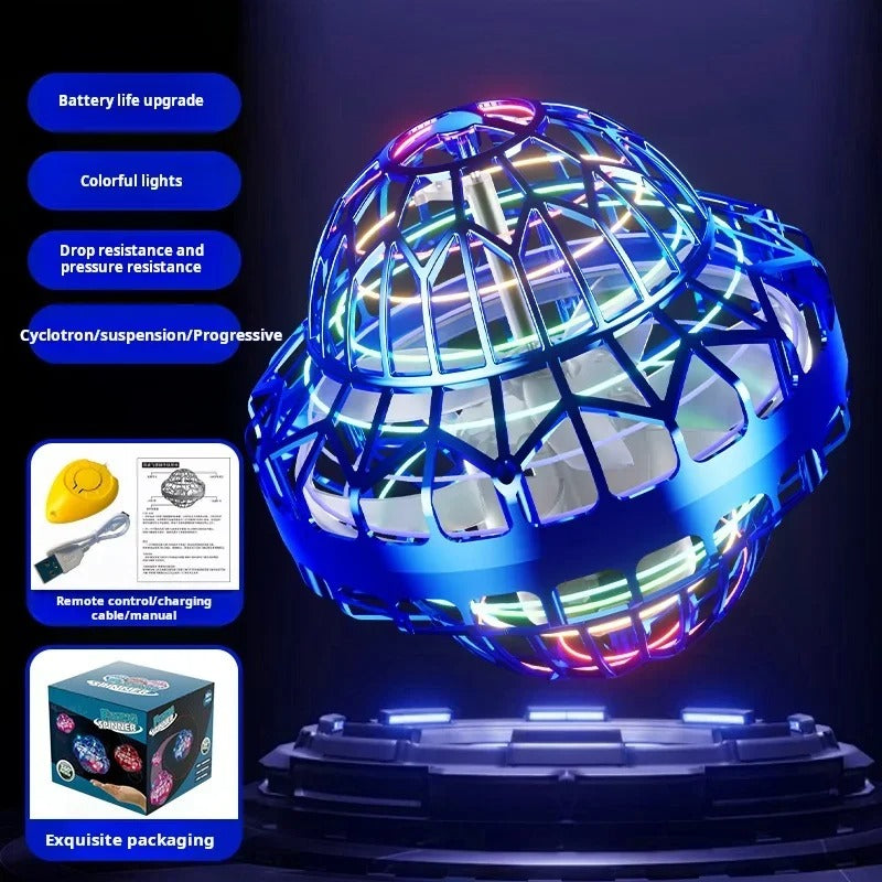 Magic UFO Hand-Control Flyball ✨ LED Light Show & Auto-Hover 💥 Stress Relief Fidget Toy + Kid-Safe Drone 🌟 #FidgetToy #KidsTechGadgets