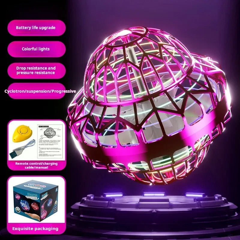 Magic UFO Hand-Control Flyball ✨ LED Light Show & Auto-Hover 💥 Stress Relief Fidget Toy + Kid-Safe Drone 🌟 #FidgetToy #KidsTechGadgets
