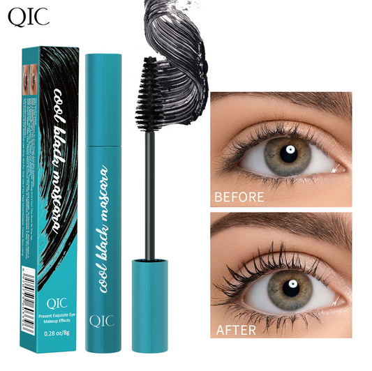 4D Volumizing Mascara ✨ Jet Black Waterproof 24H! 💦 Clump-Free Curl & Smudge-Proof Lengthening 🌟 Salon-Level #LashHack! #WaterproofMascara #VolumeMascara