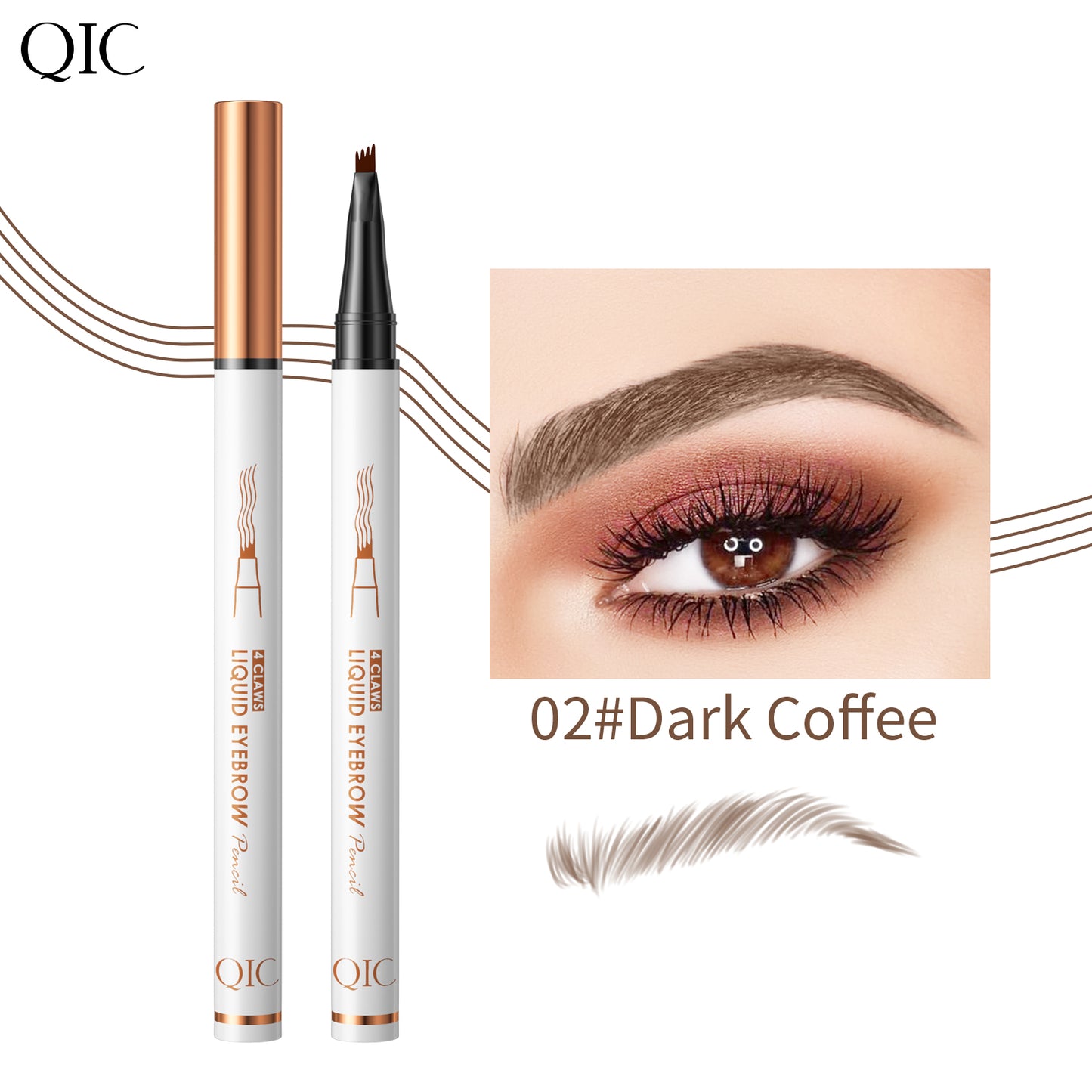 4-Head Microblading Brow Stamp ✨ 24H No-Smudge Waterproof🔥 Ultra-Fine Hair Strokes + Beginner Proof! 💯 Lazy Girl Brow Hack for NATURAL #FeatherBrows! ➕ #MicrobladingPen | #BrowHack| #BeginnerBrows