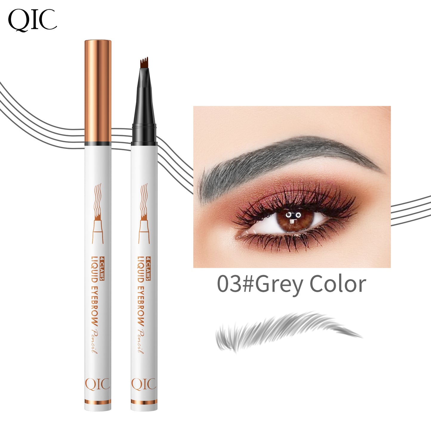 4-Head Microblading Brow Stamp ✨ 24H No-Smudge Waterproof🔥 Ultra-Fine Hair Strokes + Beginner Proof! 💯 Lazy Girl Brow Hack for NATURAL #FeatherBrows! ➕ #MicrobladingPen | #BrowHack| #BeginnerBrows