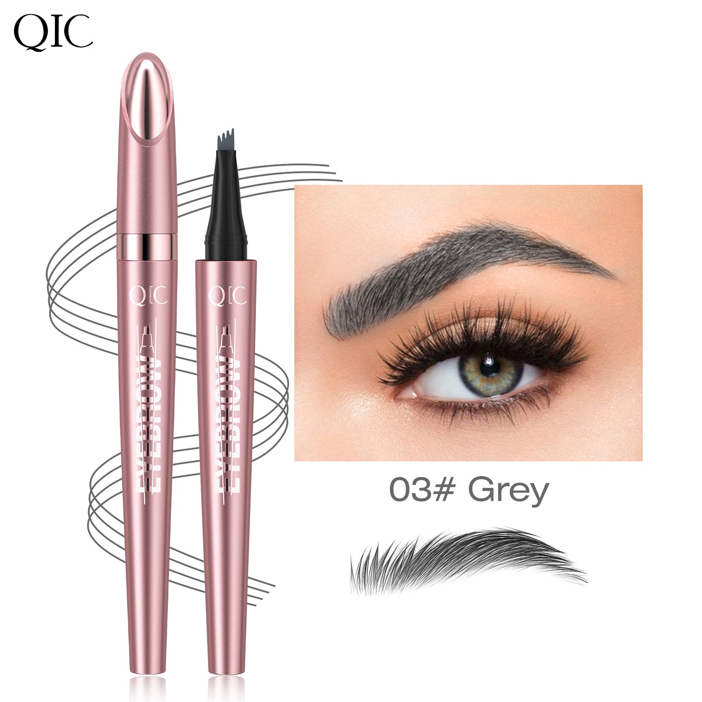 4-Prong Microblading Brow Pen ✨ 24H Gym-Proof🔥 Sweat-Resistant & No Smudge! 💯 Hair-Like Strands for WILD NATURAL Brows 🌟 #BrowHack Alert! ➕ #MicrobladingPen | #WaterproofBrows | #FeatherBrows
