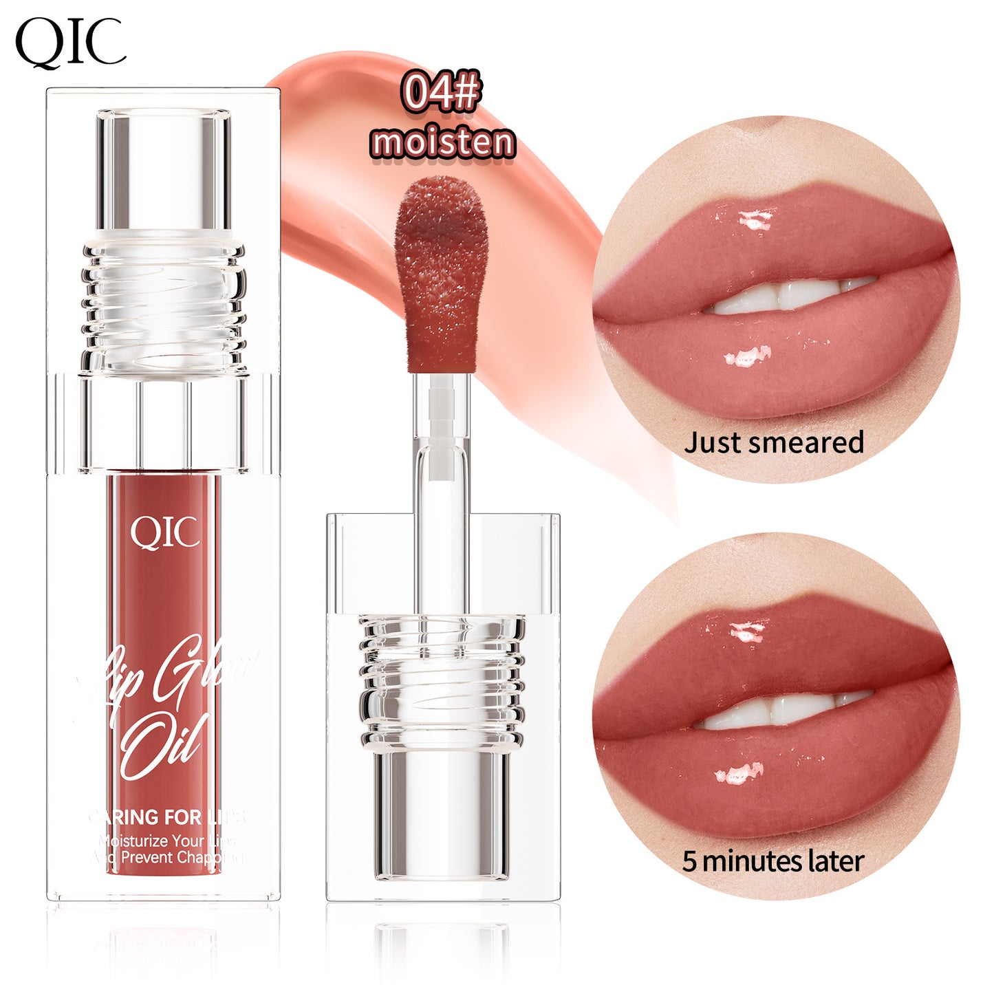 Mood-Boost Color-Changing Lip Oil ✨ 24H Hydration & Line Smoothing! 💋 Transfer-Proof + pH-Adaptive Glow 🌟 Glass-Like #JuicyLips #LipCareHack