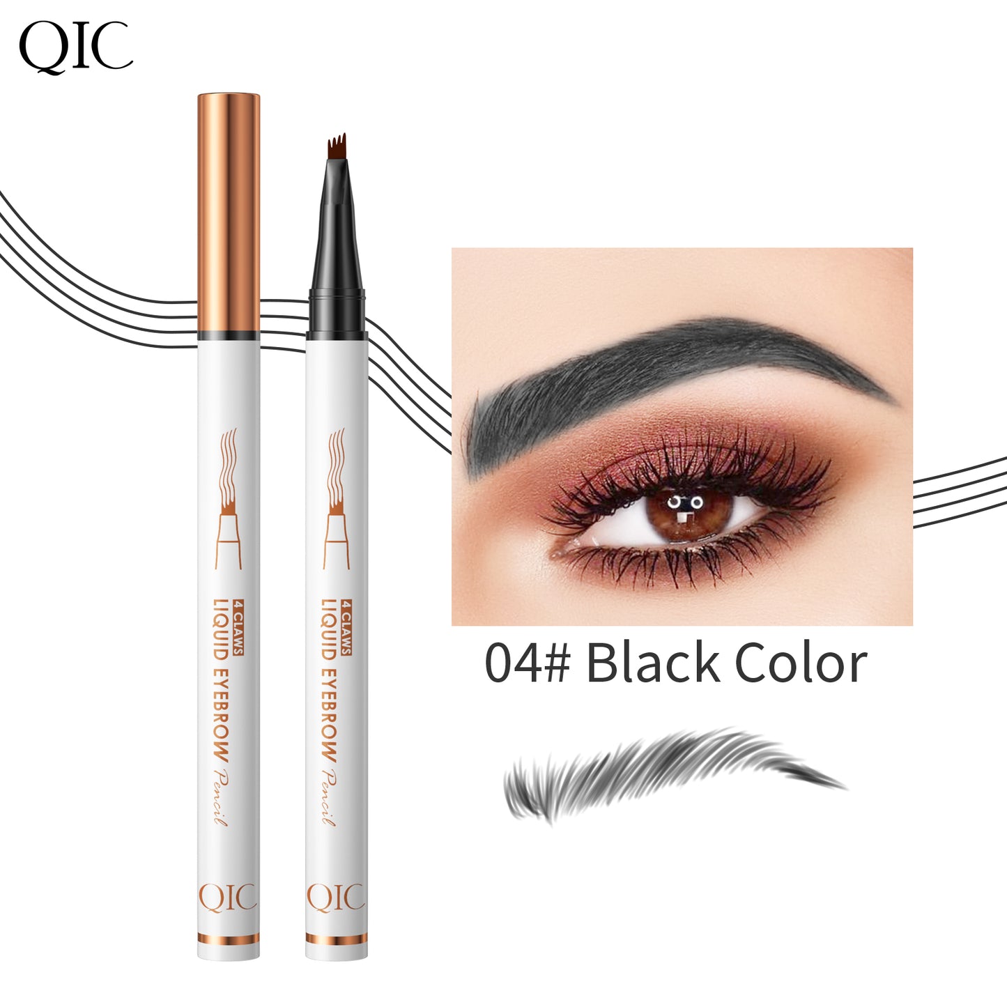 4-Head Microblading Brow Stamp ✨ 24H No-Smudge Waterproof🔥 Ultra-Fine Hair Strokes + Beginner Proof! 💯 Lazy Girl Brow Hack for NATURAL #FeatherBrows! ➕ #MicrobladingPen | #BrowHack| #BeginnerBrows