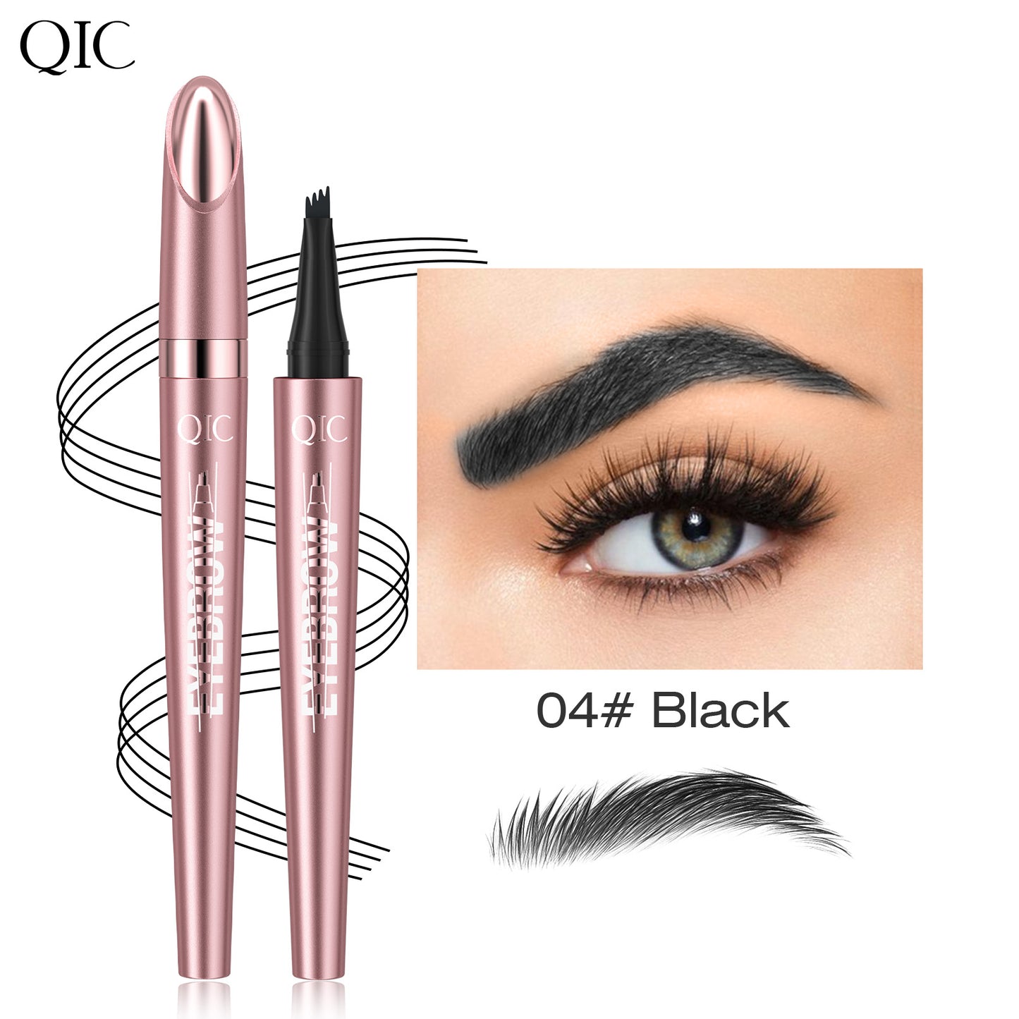 4-Prong Microblading Brow Pen ✨ 24H Gym-Proof🔥 Sweat-Resistant & No Smudge! 💯 Hair-Like Strands for WILD NATURAL Brows 🌟 #BrowHack Alert! ➕ #MicrobladingPen | #WaterproofBrows | #FeatherBrows