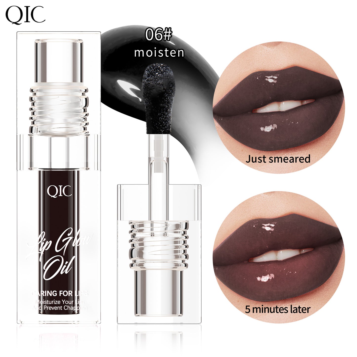 Mood-Boost Color-Changing Lip Oil ✨ 24H Hydration & Line Smoothing! 💋 Transfer-Proof + pH-Adaptive Glow 🌟 Glass-Like #JuicyLips #LipCareHack