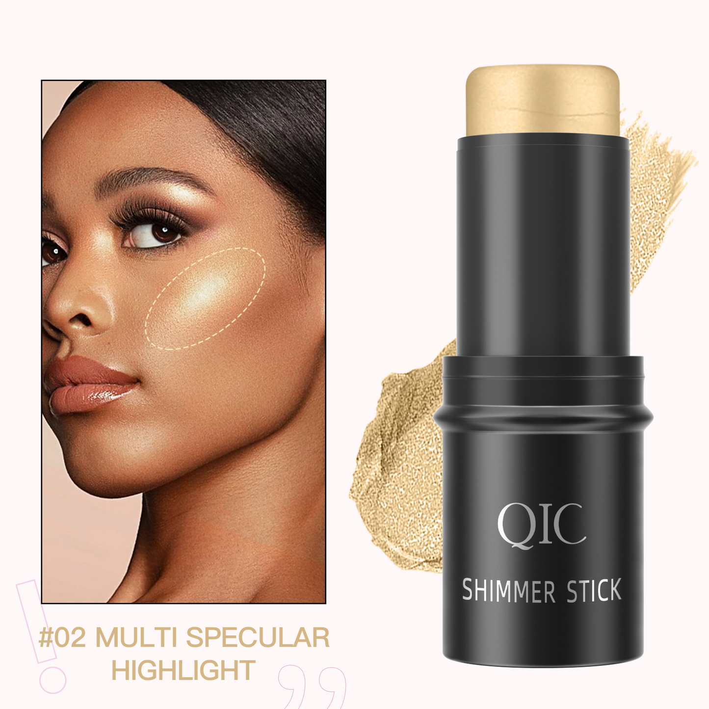 FILTER IN A STICK 🎭 | 3-SEC V-FACE HACK 💡: CLOAK ZITS + CHISEL JAWLINE 🔥 | SWIPE & GLOW LIKE KIM K’S SELFIE LIGHT ✨ #NoEditNeeded