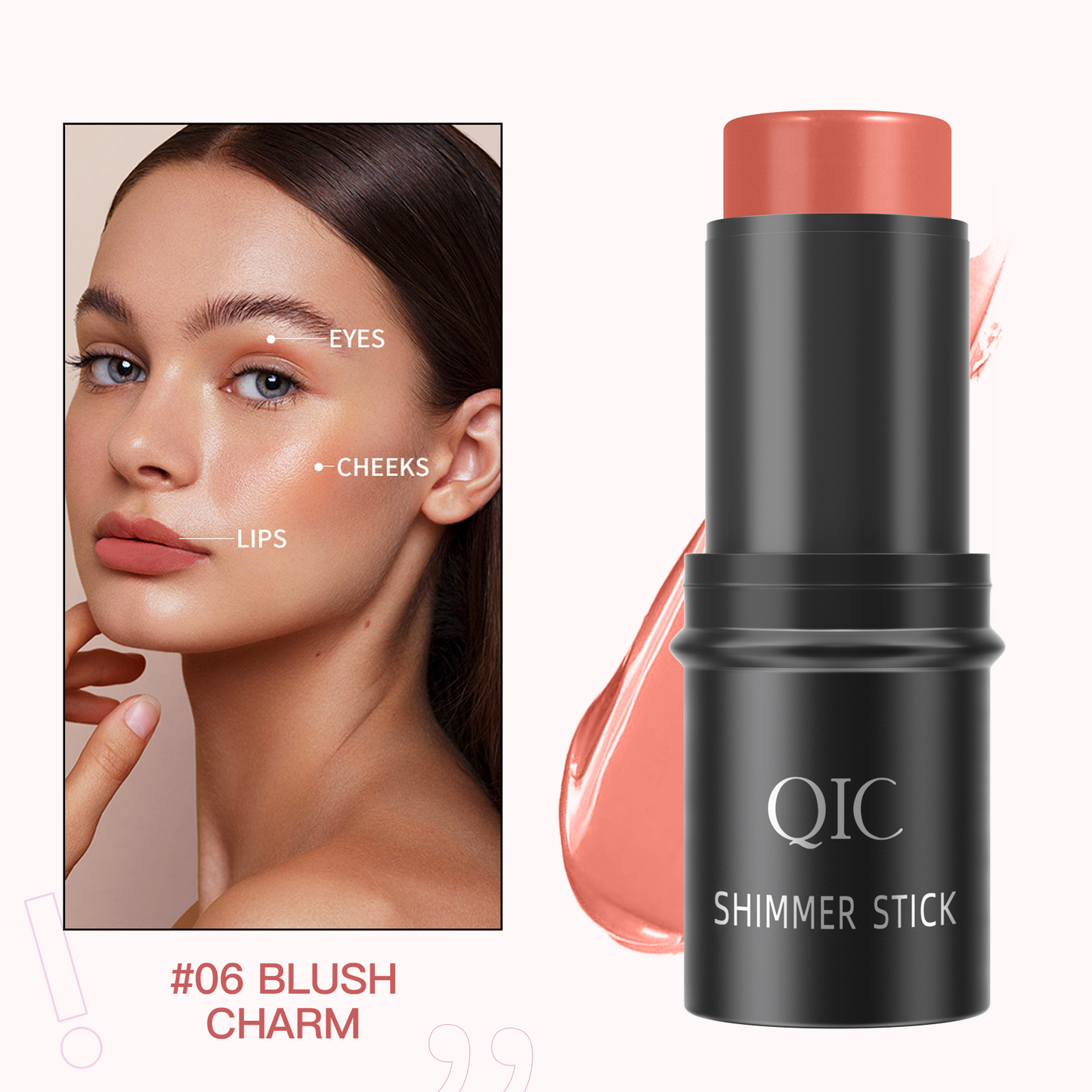 FILTER IN A STICK 🎭 | 3-SEC V-FACE HACK 💡: CLOAK ZITS + CHISEL JAWLINE 🔥 | SWIPE & GLOW LIKE KIM K’S SELFIE LIGHT ✨ #NoEditNeeded